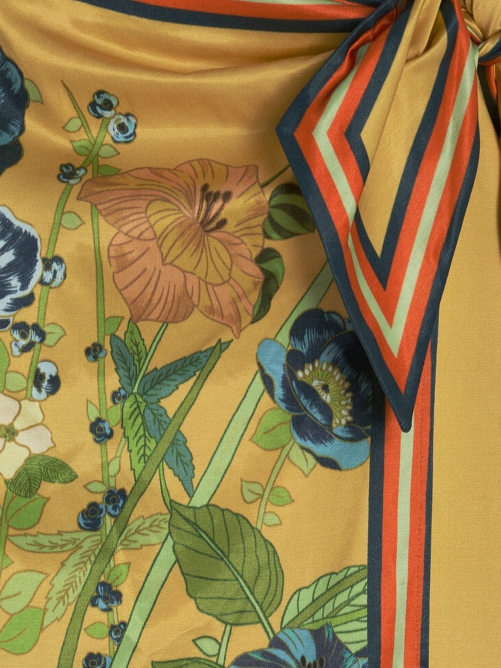 Alemais Cresida Sarong Skirt Yellow Floral Wrap Midi floral Revolve $425 Sz 0 - Picture 3 of 11
